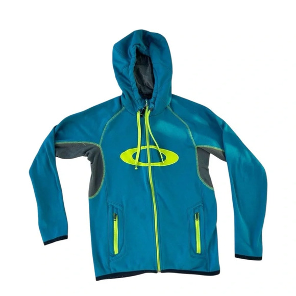 Oakley Fleece Jacket Teal - Picture 8 of 13